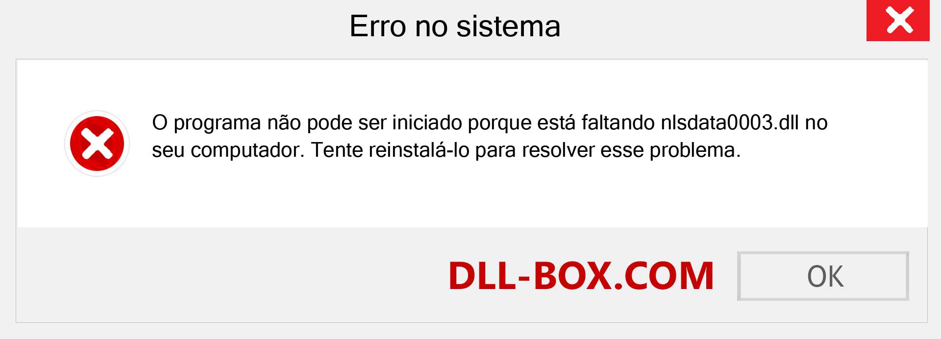 Arquivo nlsdata0003.dll ausente ?. Download para Windows 7, 8, 10 - Correção de erro ausente nlsdata0003 dll no Windows, fotos, imagens